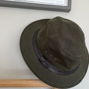 Filson Tin Clothe Packer Hat, Green, Size Large, Unisex